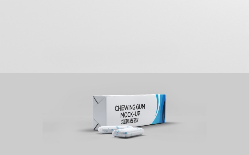 Confezione di Bubble Gum Mockup 3