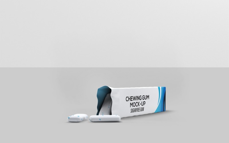 Confezione di Bubble Gum Mockup 6