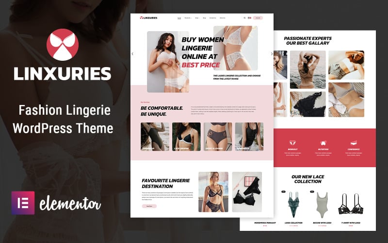 Linxuries - Motyw WordPress dla bielizny i bikini