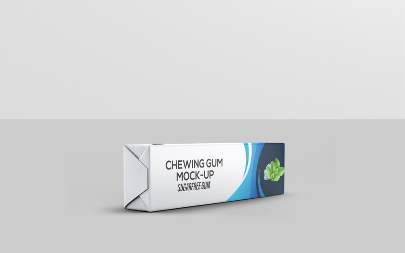 Mockup di gomma da masticare realistico 3
