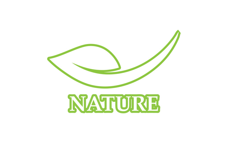 Öko-Blattgrün-Naturelement Go Green Logo v40