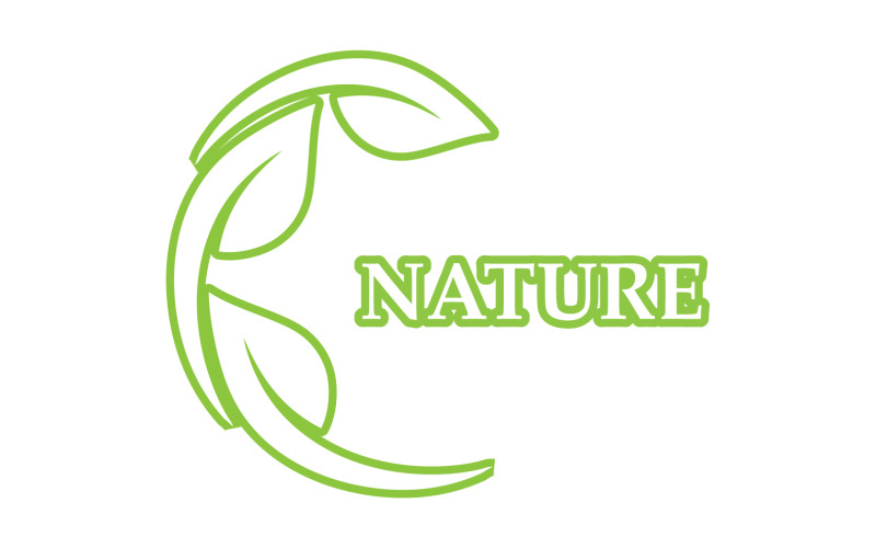 生态叶绿自然元素go green logo v42