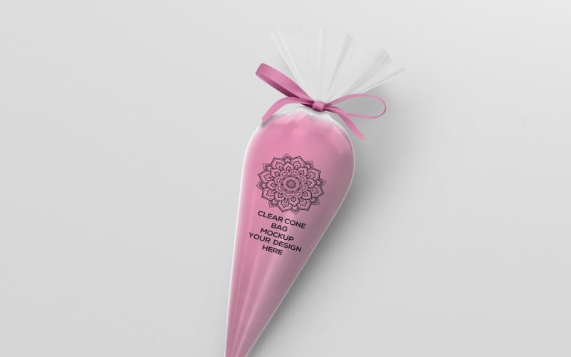 Clear large cone bag mockup 3 333240 templatemonster