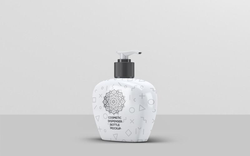 Mockup di bottiglia dispenser cosmetico