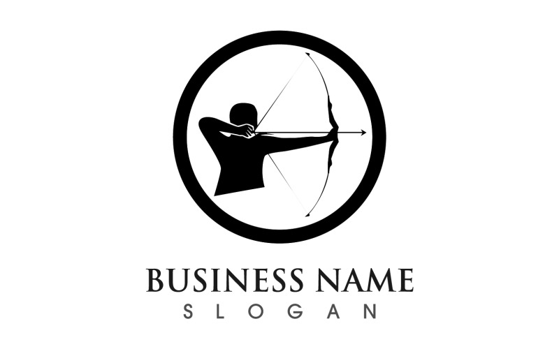 Archer logo e modello di simbolo disegno vettoriale v8