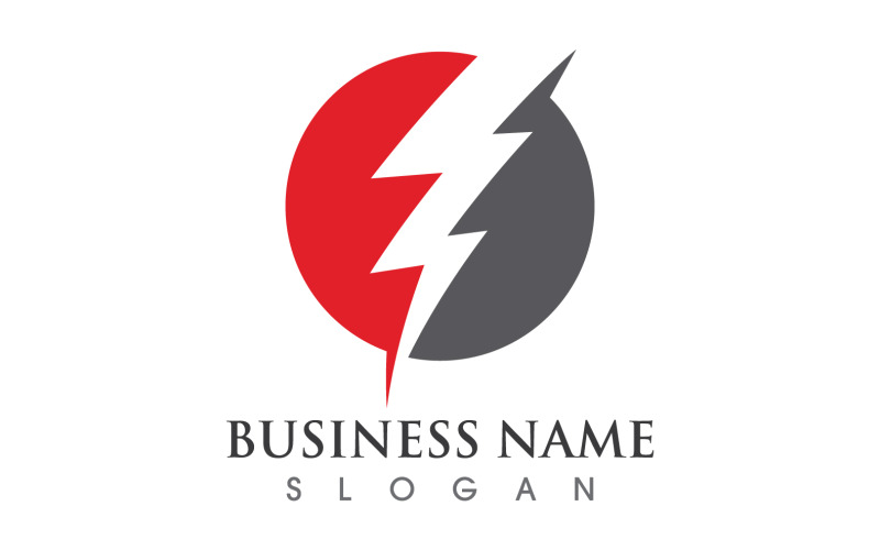 Création de modèle de logo Thunderbolt flash éclair v22