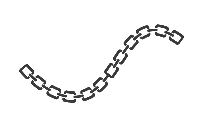 Elemento del modello di disegno vettoriale a catena v8