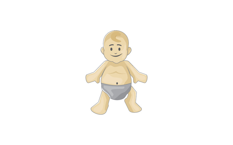conception de modèle de logo de support de bébé