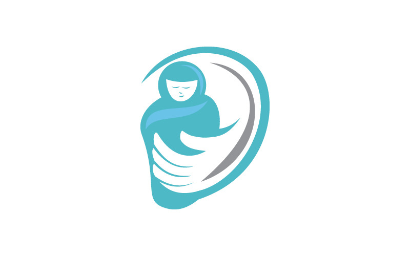 sjabloonontwerp voor babyverzorgingslogo