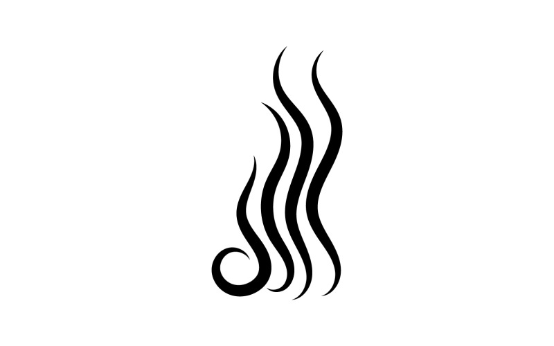 Vector de diseño de plantilla de logotipo de onda de estilo de pelo v3
