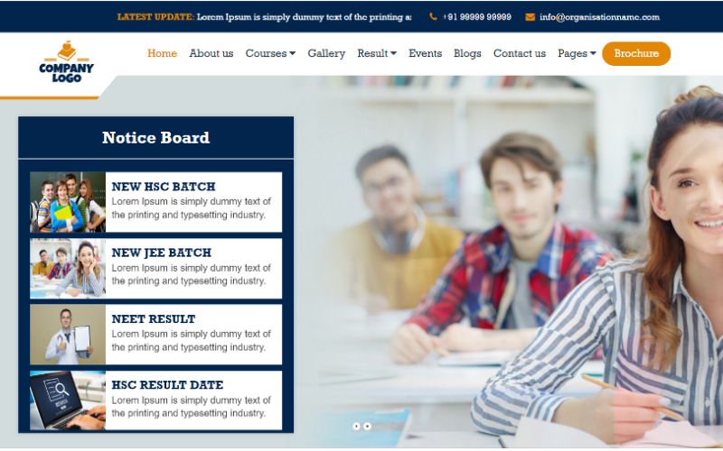 TajThemes - Modèle réactif HTML pour frais de scolarité