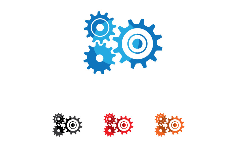 Gear machine industry logo tempplate design vector v11