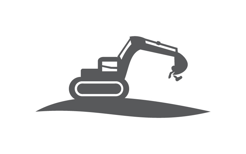 Backhoe logo design template vector 334085 TemplateMonster