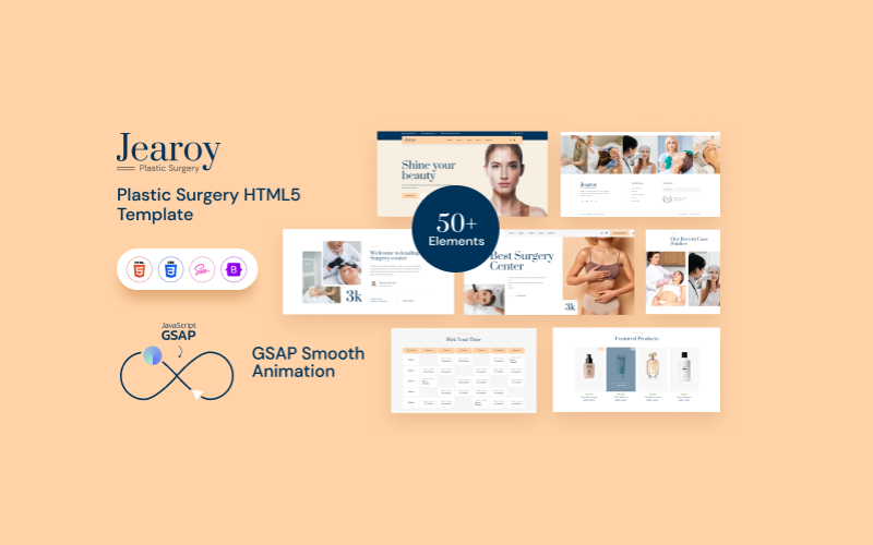 Jearoy – HTML5-Vorlage für plastische Chirurgie