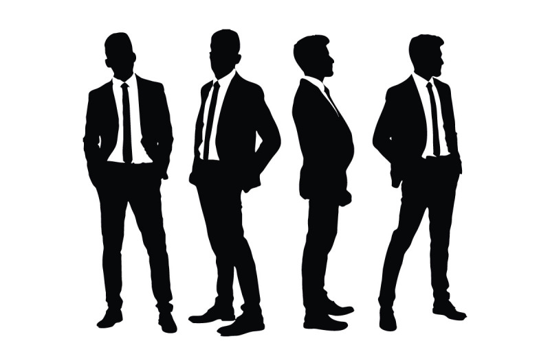 Zakenman silhouet collectie vector