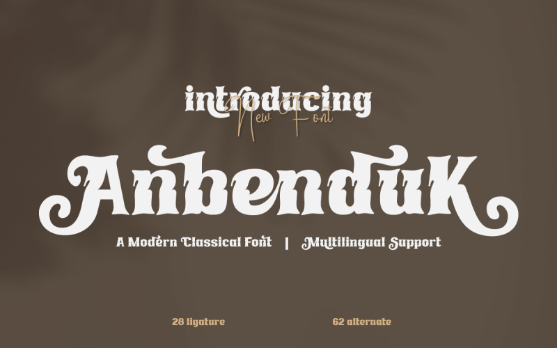 Anbenduk | Modernismo classico Serif
