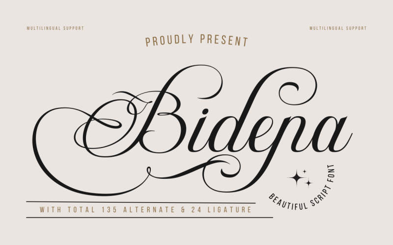 Bidena | Perfekte Skriptschrift