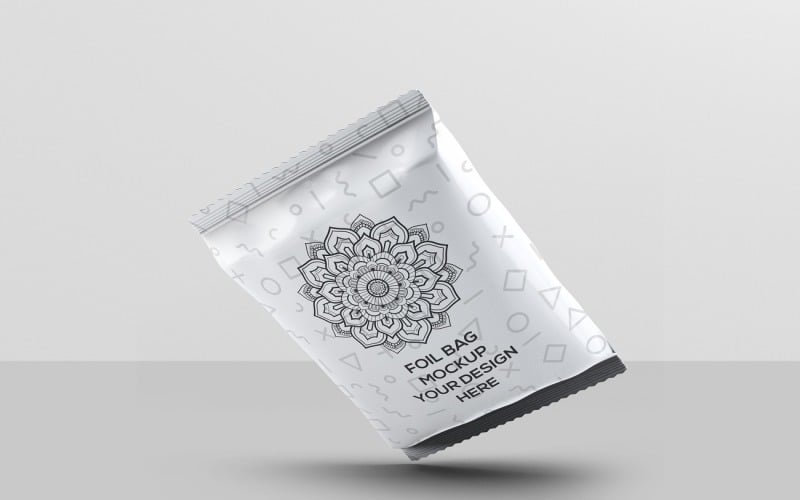 Foil Bag Packaging Mockup 6 334130 TemplateMonster