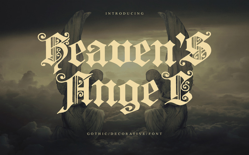 HeavensAngel — gotyckie czcionki