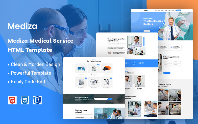 Mediza – Website-Vorlage für medizinische Dienste
