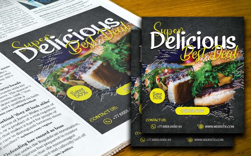 Super Delicious najlepsza oferta Projekt reklam w gazetach spożywczych