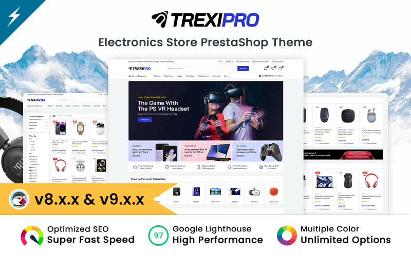 Trexipro - Electronics and Mega Store PrestaShop 主题