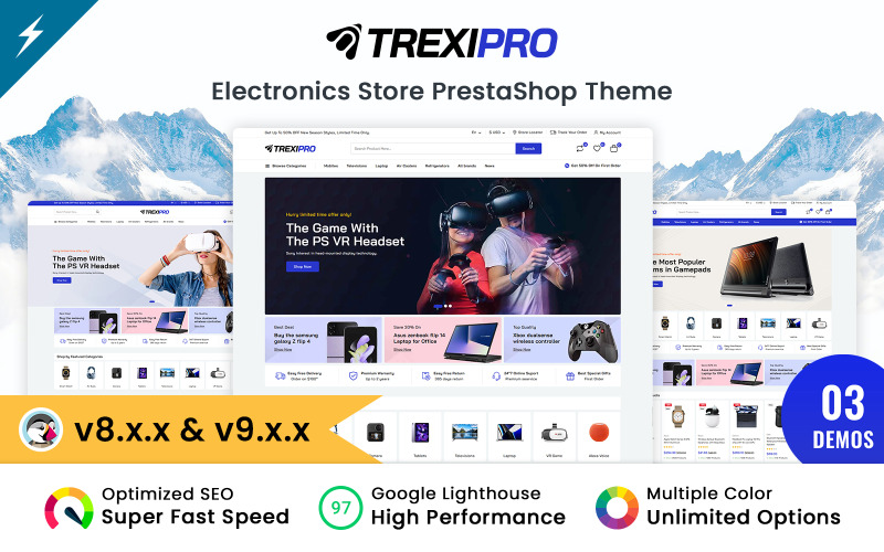 Trexipro - Tema de PrestaShop para Electrónica y Mega Store