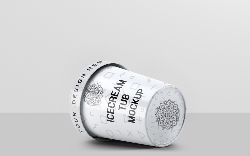 Mockup di vaschetta per l'imballaggio di gelati 6