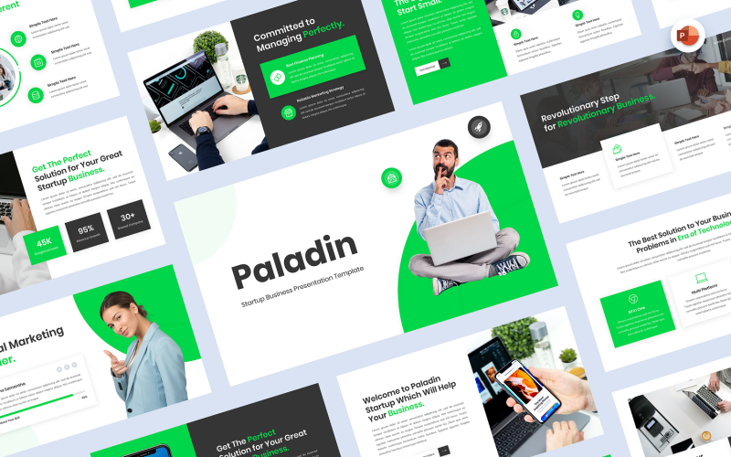 Paladin - Başlangıç İş PowerPoint Şablonu