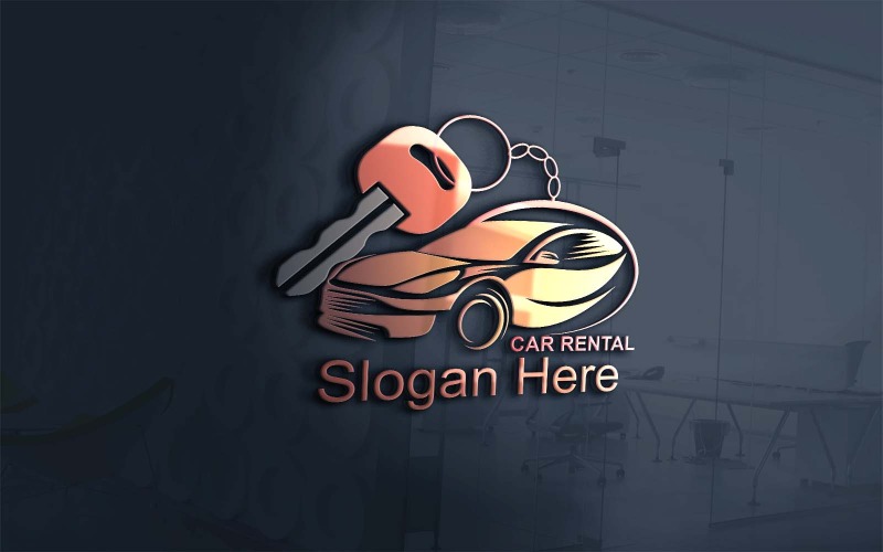 Szablony logo wypożyczalni samochodów