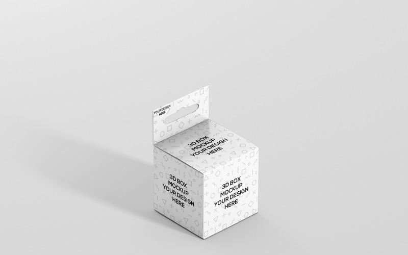 Askı Mockup'lı Mini Kare Kutu 3