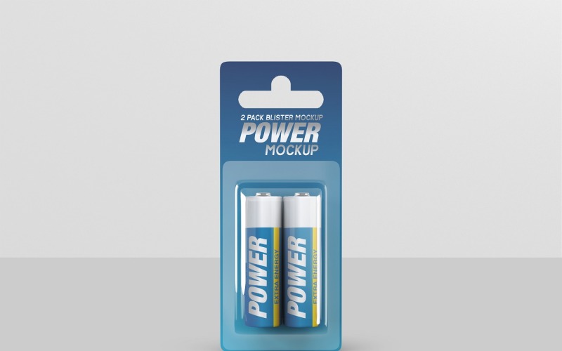 Batteria Blister Pack Mockup