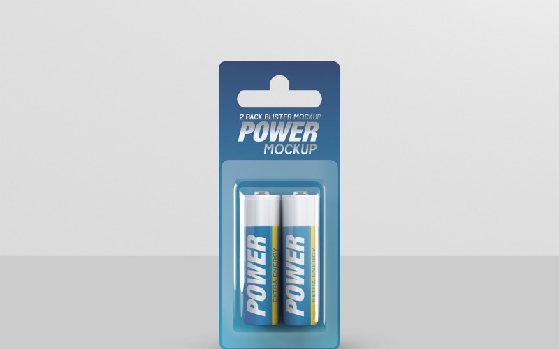 Battery Blister Pack Mockup 334550 TemplateMonster