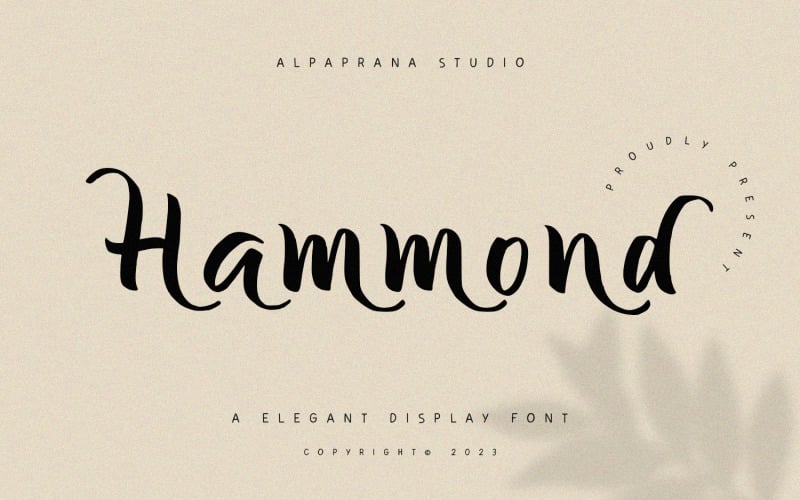 Hammond – Elegante Display-Schriftart