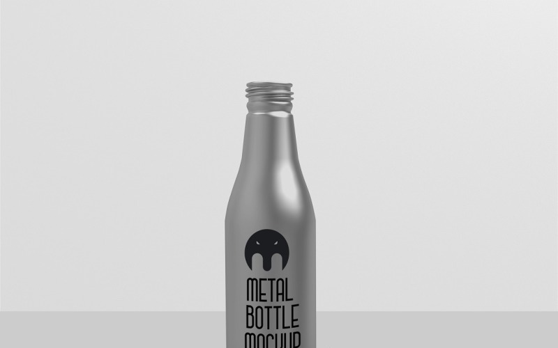 Maquette de bouteille de boisson en métal