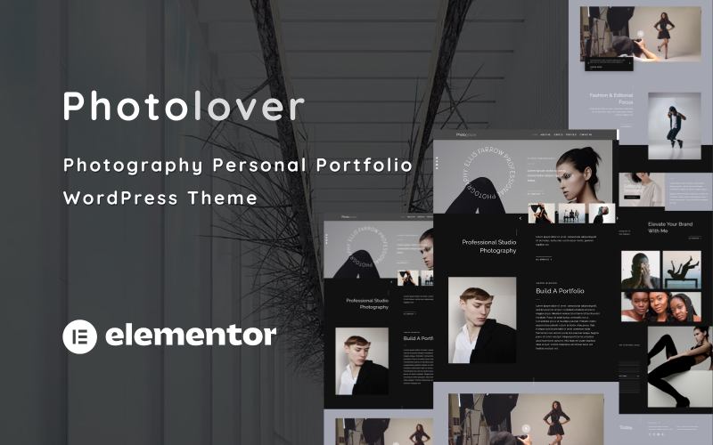 Photolover – Fotóportfólió egyoldalas WordPress téma