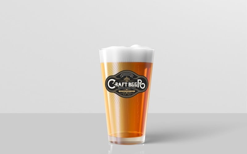 Beer Glass Mockup