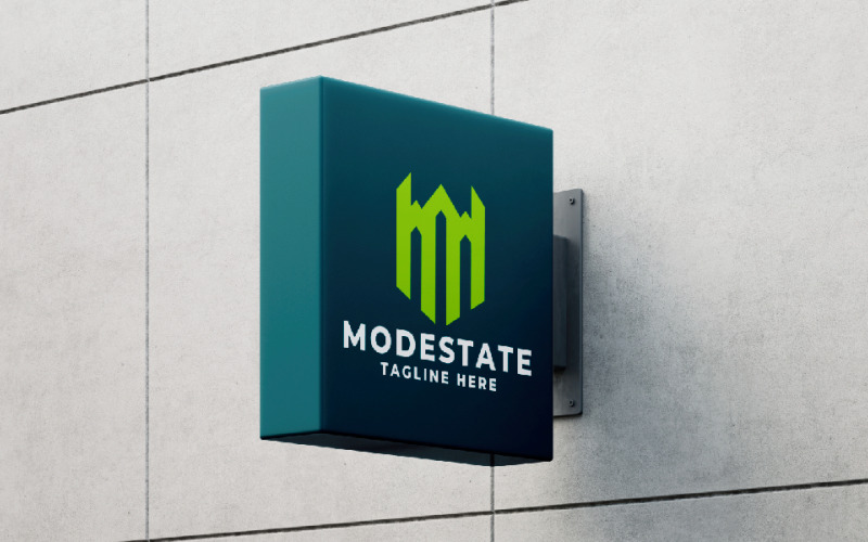Modello di logo Modestate Letter M Pro