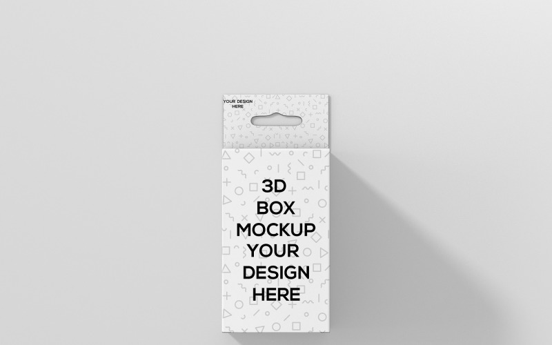 Rectangle Small Size Box With Hanger Mockup 5