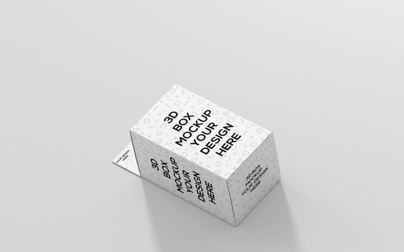 Scatola rettangolare di piccole dimensioni con gancio Mockup 4