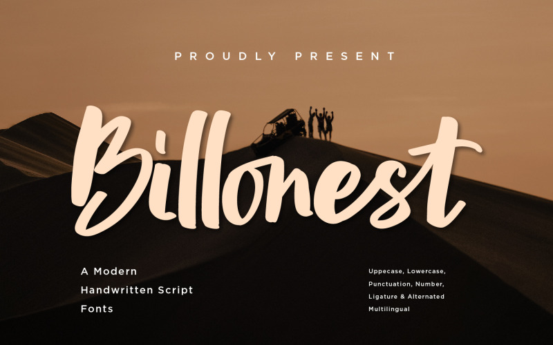 Billonest – Moderne Script-Schriftarten