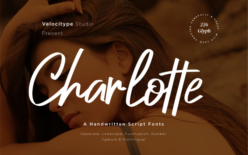 Charlotte - ručně psaná písma skriptu