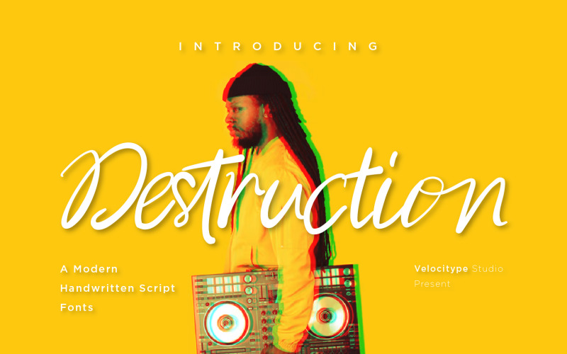 Destruction — nowoczesne czcionki skryptowe