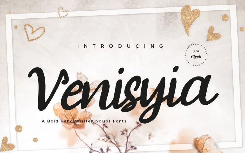 Venisyia – Moderne Bold-Script-Schriftarten