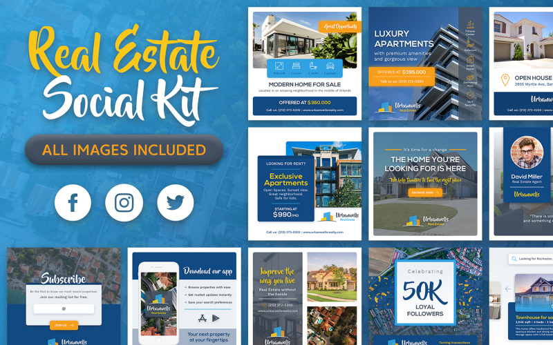 Social Media Kit - Fastigheter