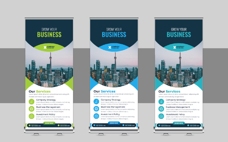 Modern Roll Up Banner Design, X Banner, Standee, Pull Up Design ...