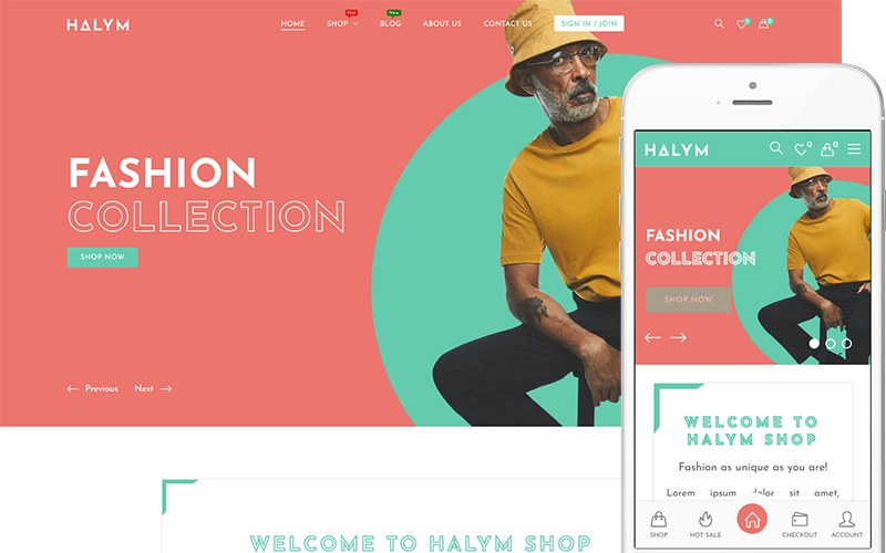 Halym - тема для одежды и моды WooCommerce Theme