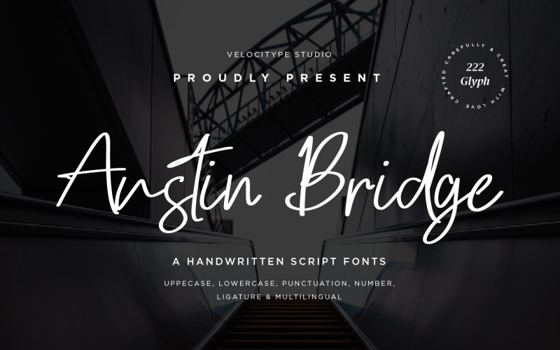 Austin Bridge - Font Script moderni