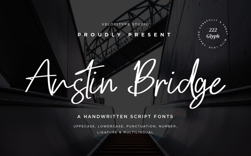 Austin Bridge - Modern Script fonts