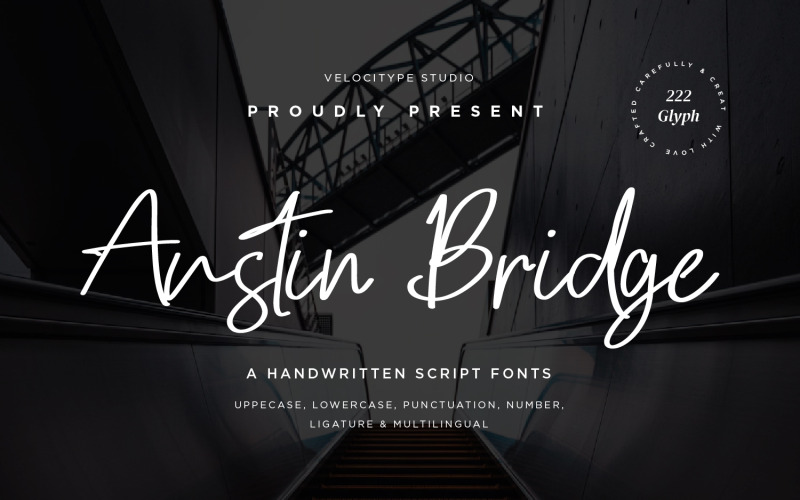 Austin Bridge – Moderne Script-Schriftarten